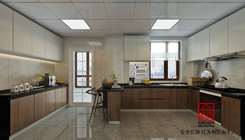 榮盛城210㎡現代簡約風格裝修效果圖