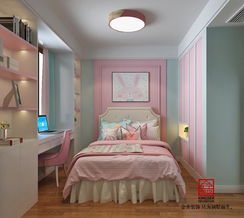 榮盛城210㎡現代簡約風格裝修效果圖