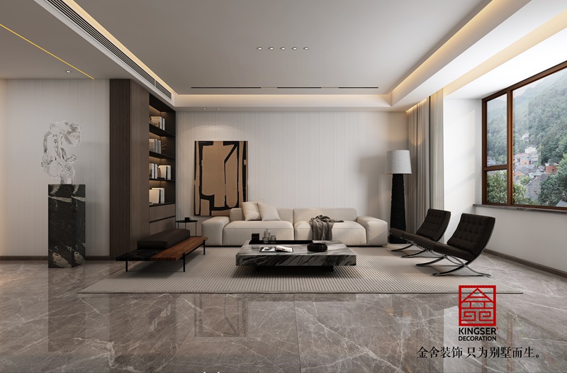 榮盛華府210平現代風格裝修效果圖