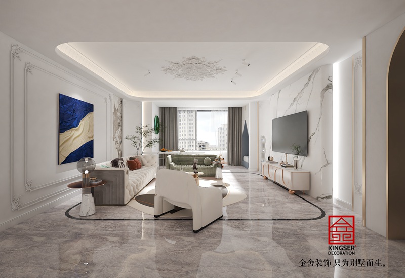 月晟天璽臺法式風格效果圖