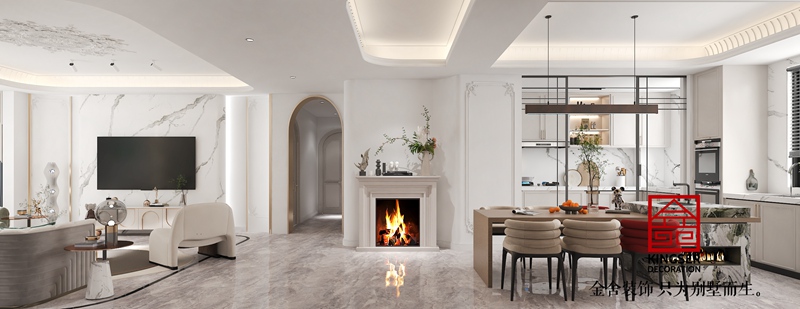 月晟天璽臺法式風格效果圖