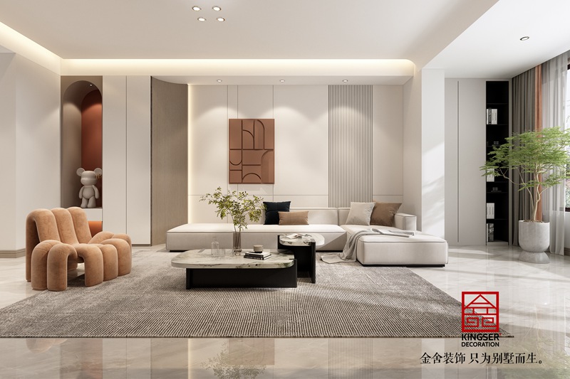 錦江府現代簡約客廳裝修圖片