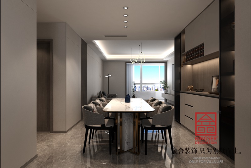 國仕山146平米現代風格裝修設計