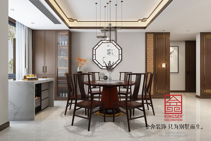 漢王府新中式風(fēng)格躍層裝修效果圖