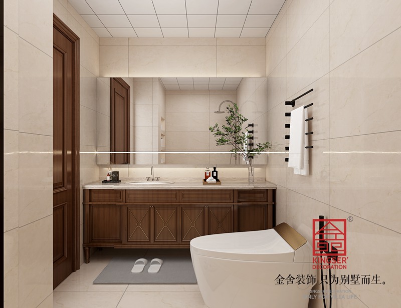 漢王府頂躍裝修140平米傳統美式效果圖