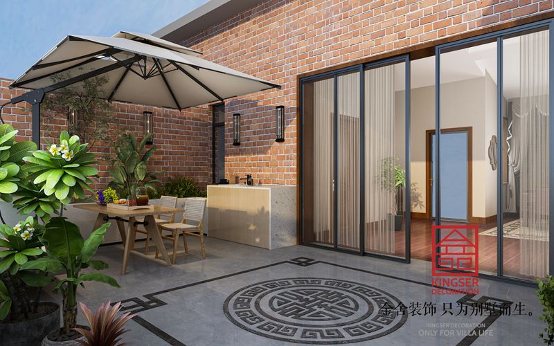 漢王府頂躍裝修140平米傳統美式效果圖