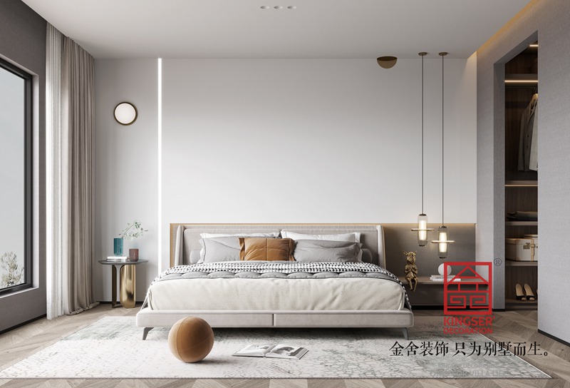 榮盛遠見178平現代新中式風格裝修效果圖