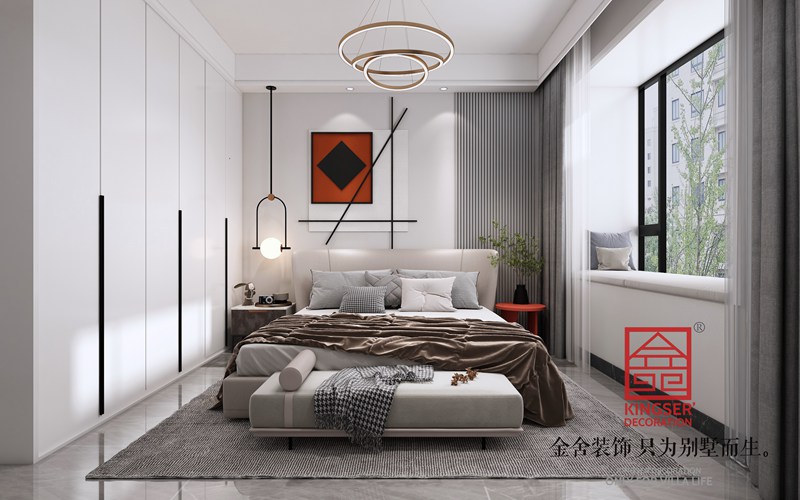 中冶德賢公館123平現代極簡風格裝修設計