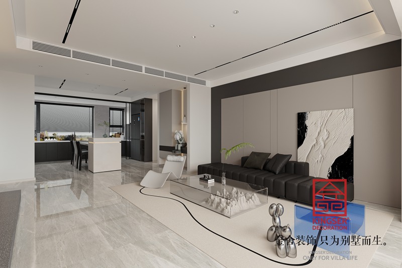 盛邦九號院輕奢風格裝修效果圖