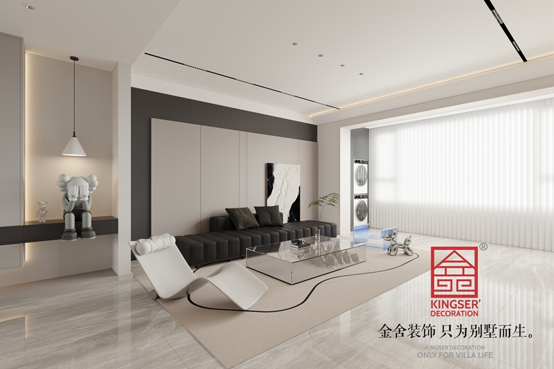 盛邦九號院輕奢風格裝修效果圖