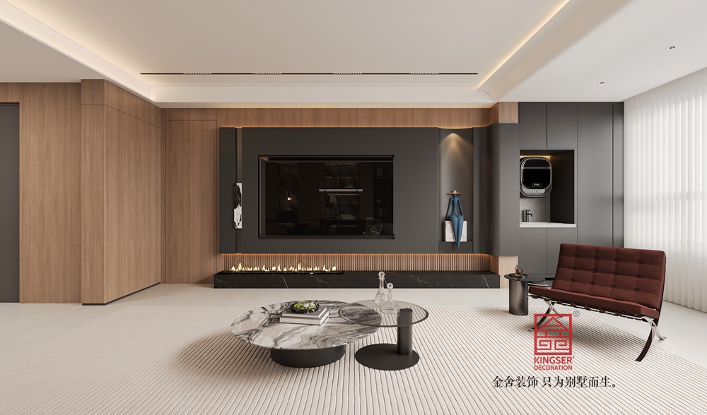 嘉和名著230平米意式裝修-客廳